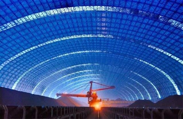 黄山亿优钢构工程师为您解析原料场封闭技术的特点和类型